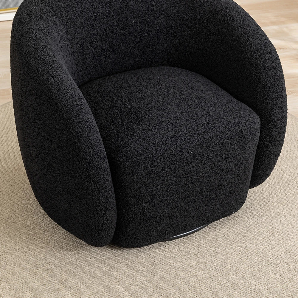 Modern Velvet 360 Degree Swivel Accent Armchair Set Of 2