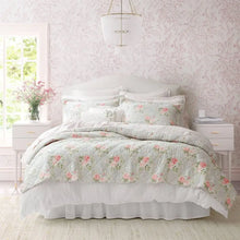 Reversible Cotton Queen Quilt Set with Matching Shams, Lightweight All-Season Bedding, Melany Pink