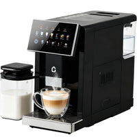 3rd-Gen Espresso Coffee Maker with Milk Frother - Removable Brewer & Grinder, Adjustable Coarseness/Flavor, Detachable Milk Tank