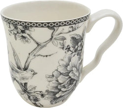 BestsellerAdelaide Moss 16-Piece Porcelain Dinnerware Set – Service for 4, Plates, Bowls & Mugs, Hand-Applied Decal, Microwave &