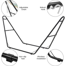 Hammock With Stand Set For Outdoor Use 2-3 People Patio
