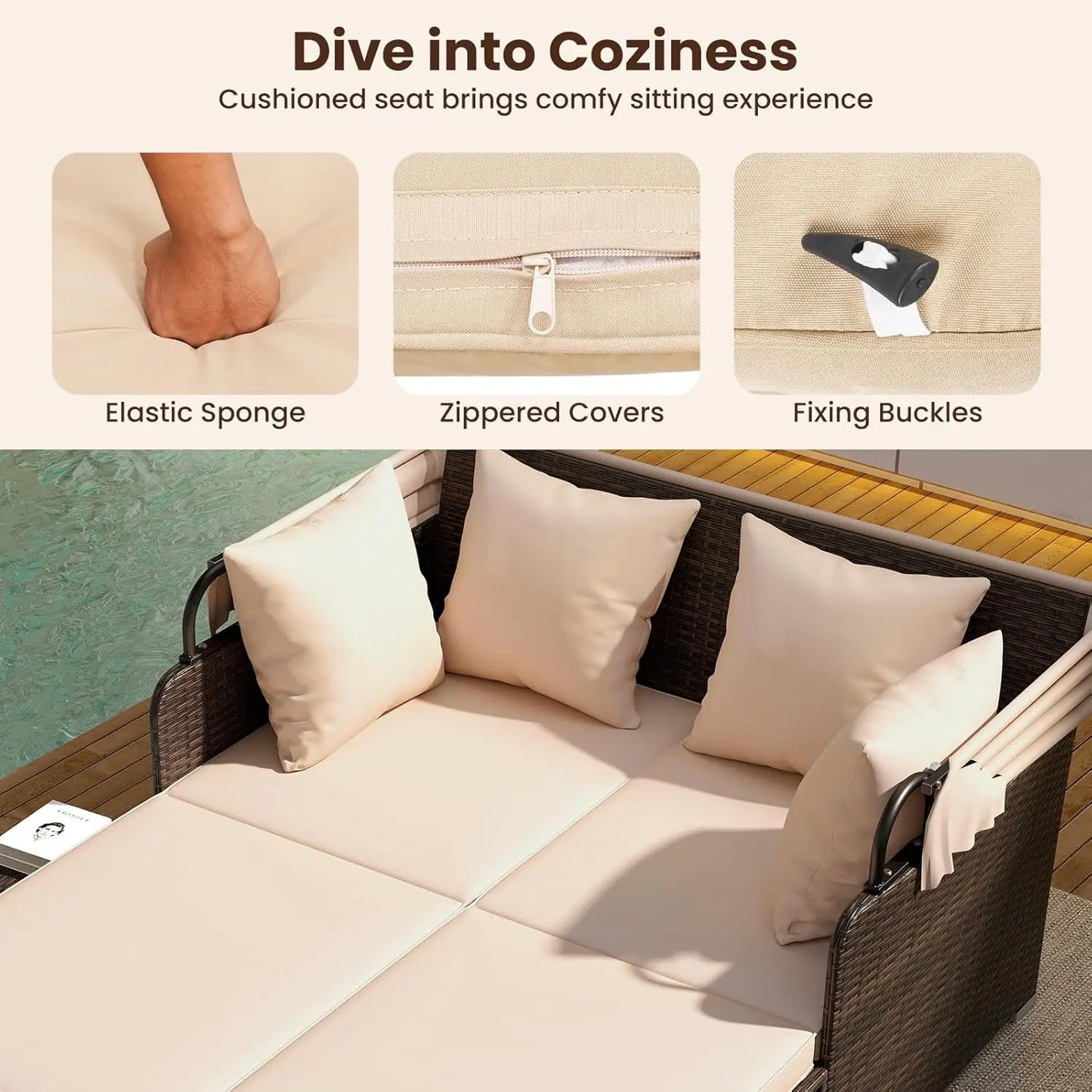 Elegant garden furniture for outdoor relaxation