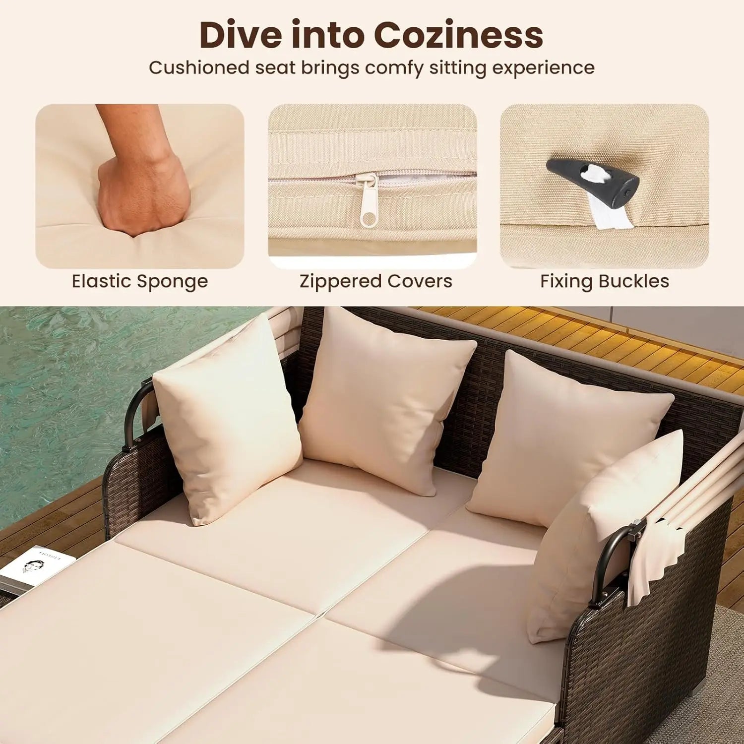 Elegant garden furniture for outdoor relaxation