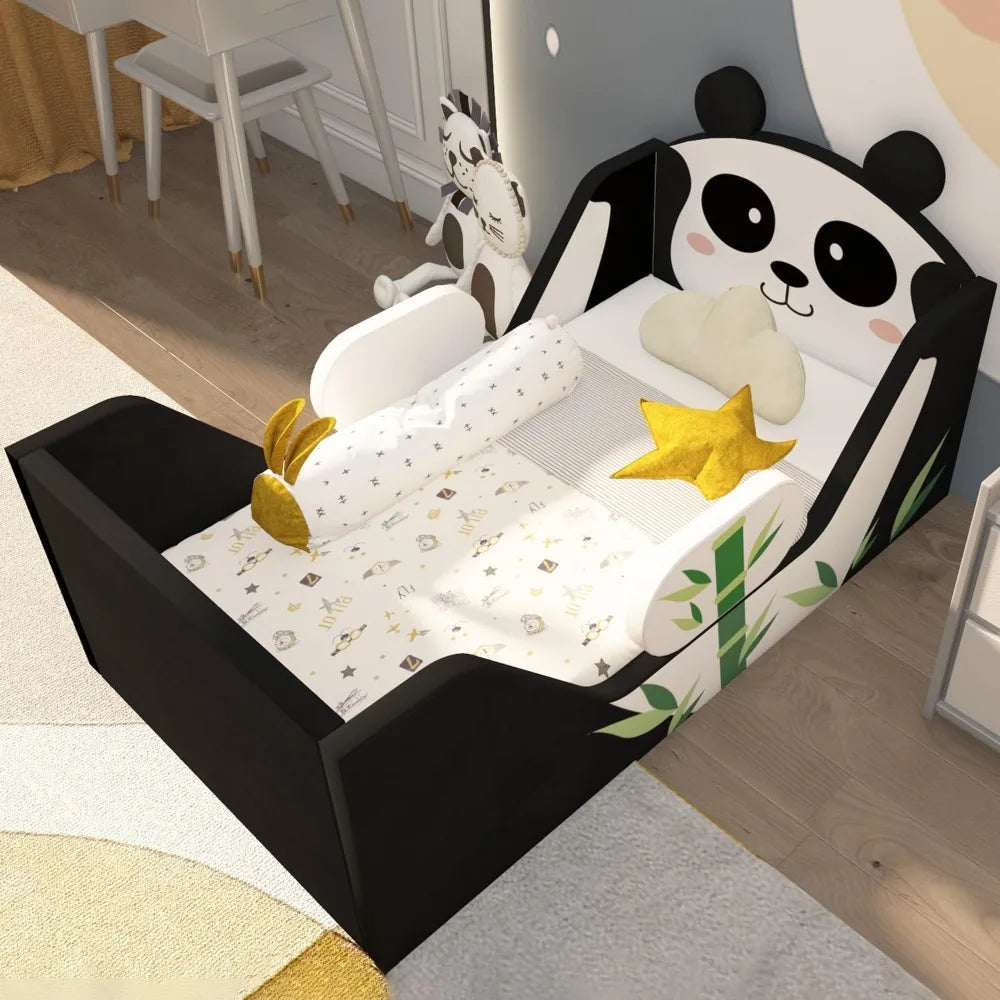 Toddler Bed With FoamFilled SafetyBoard For Ages 2 To 7