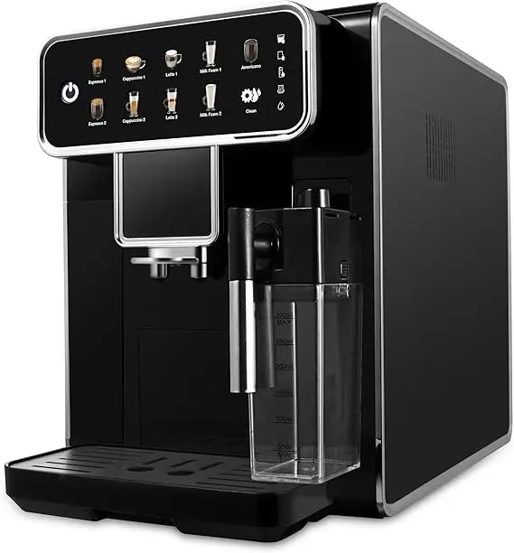 XMSJ Fully Automatic Espresso Machine One Touch Cappuccino Latte Americano