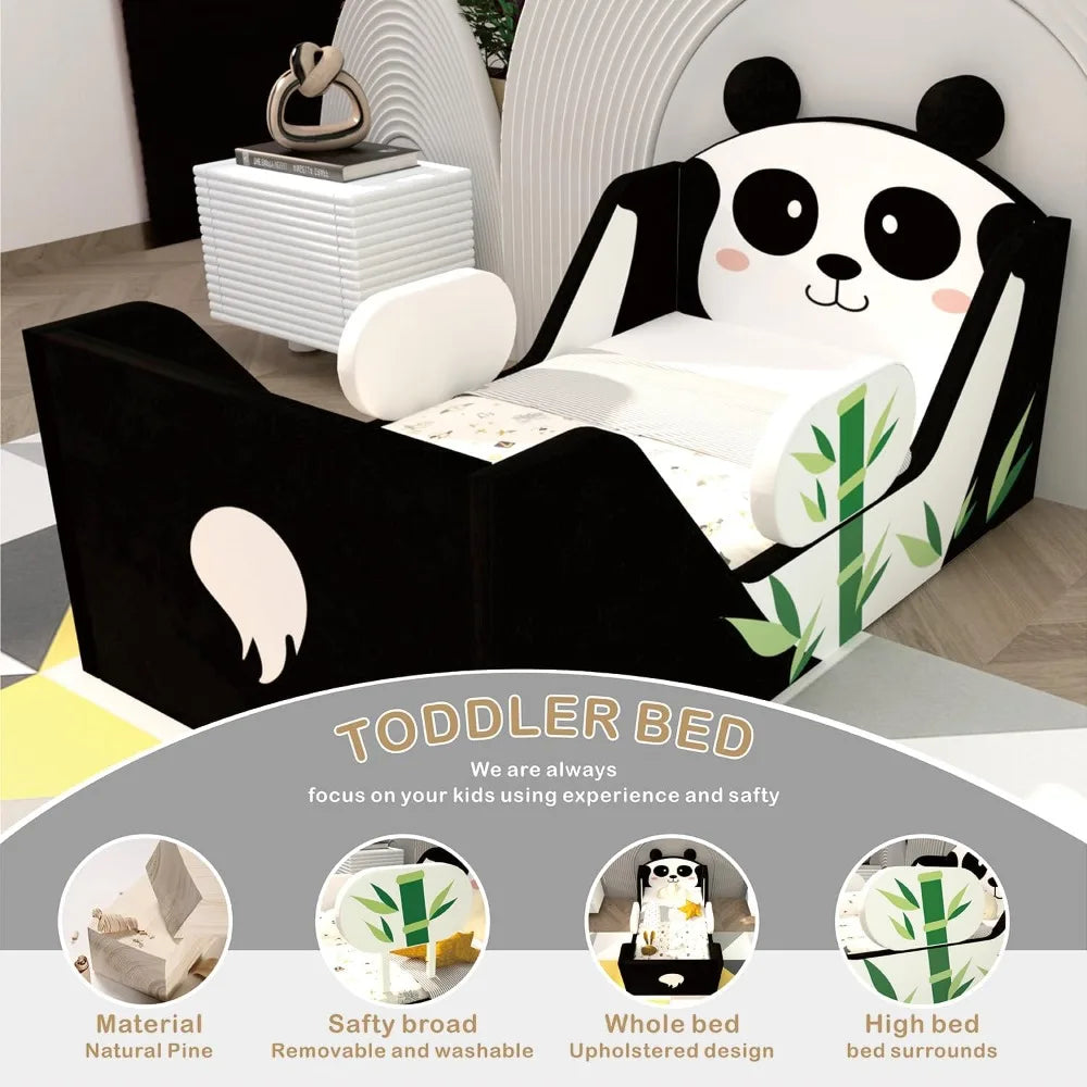 Toddler Bed With FoamFilled SafetyBoard For Ages 2 To 7