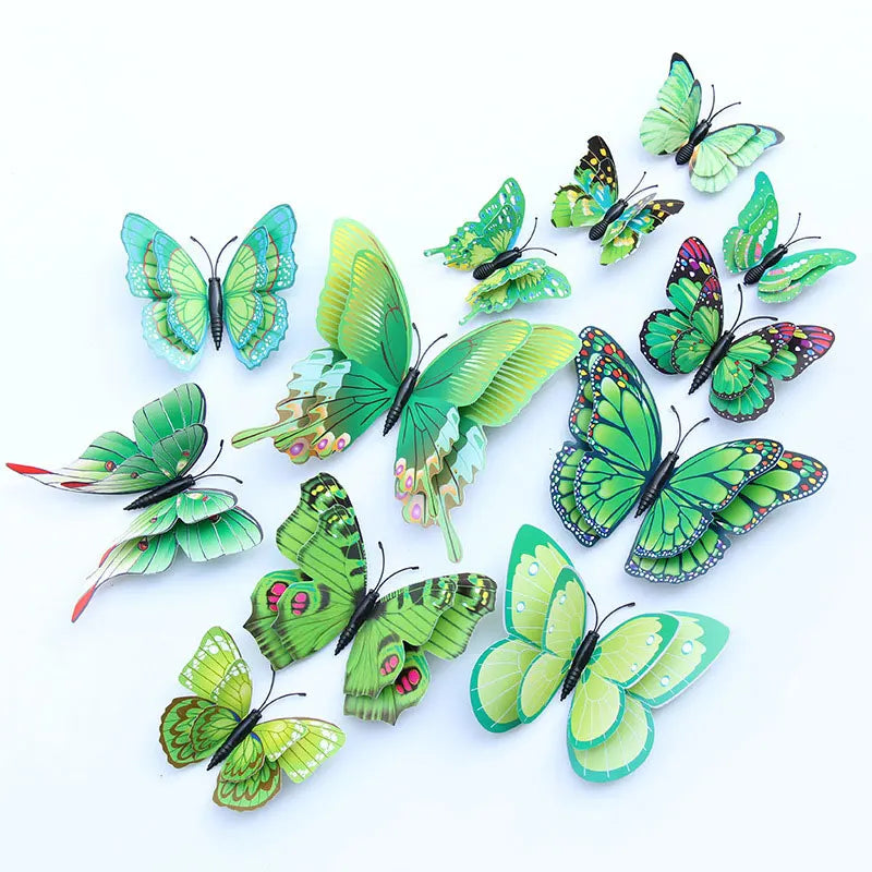 3D Layer Butterfly Wall Stickers For Living Room Decor