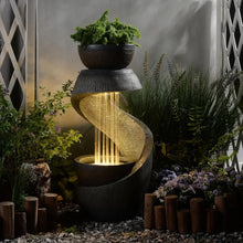 Decorative landscape outdoor lighting enhancing home curb appeal