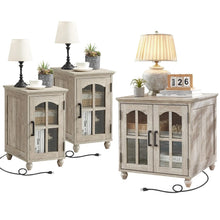 Farmhouse End Table Set of 3 , 18'' Narrow Side Table and 24