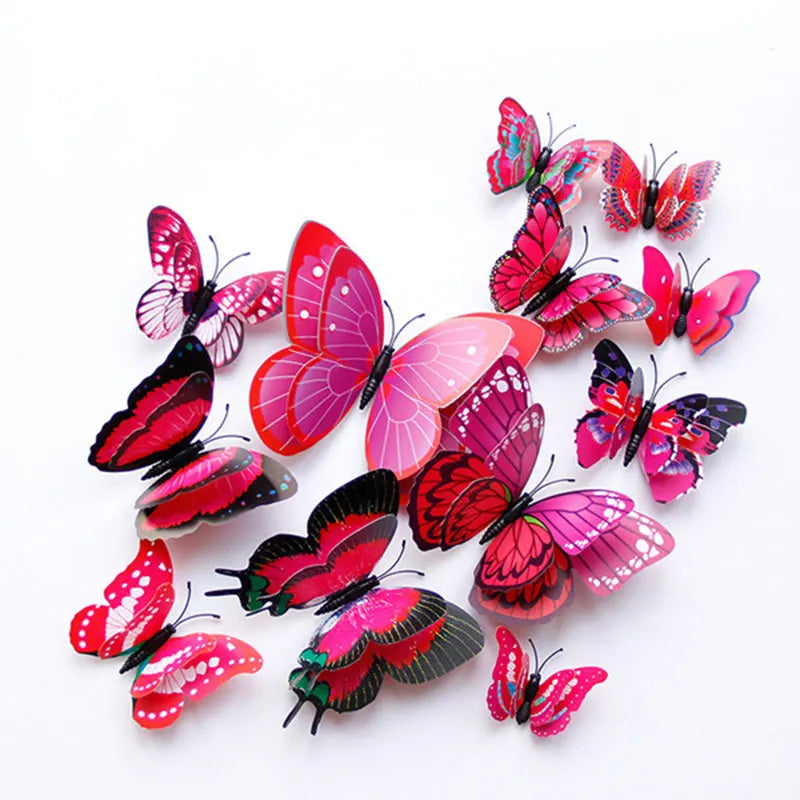 3D Layer Butterfly Wall Stickers For Living Room Decor