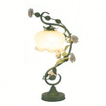 Modern Bedside Stained Glass Flower Lamp for Bedroom