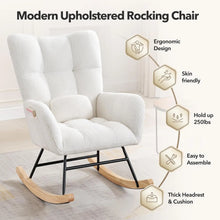 Studyset Modern Nursery Rocking Chair With Side Pocket