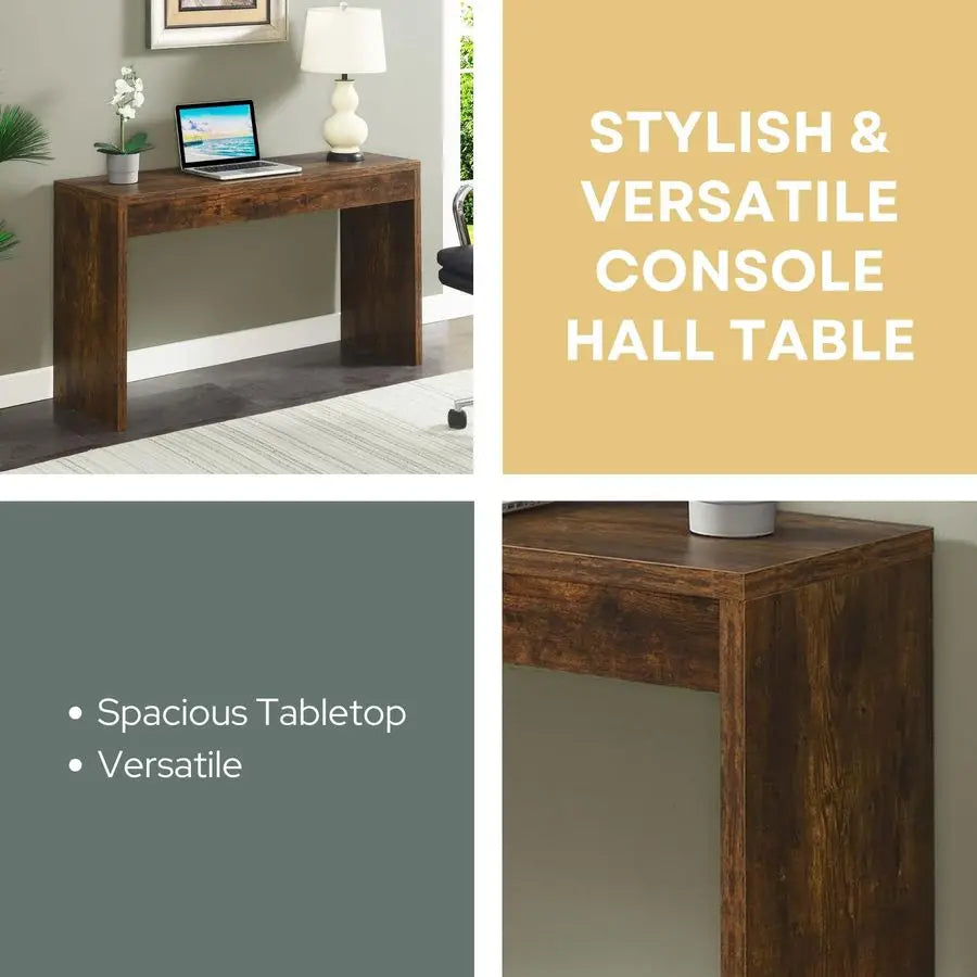 Entryway Console Table Desk For Hallway Storage And Organization