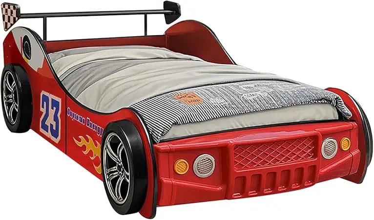 Dafify Hmfule Twin Race Car Bed Frame With LED Lights