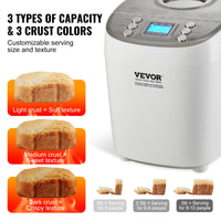 Digital Bread Maker featuring multiple baking settings