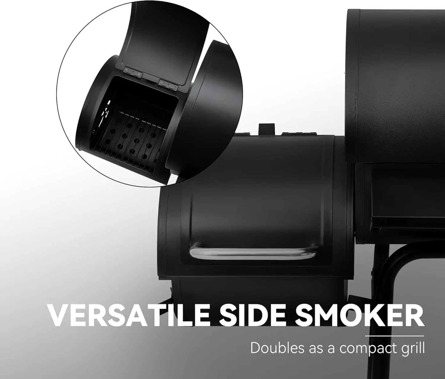 Charcoal Offset Grill Smoker for Outdoor Barbecue Grill