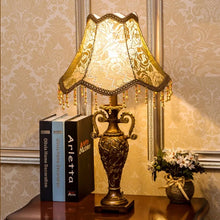 Vintage Resin Floor Lamp With Lampshade And Foot Switch