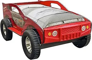 Dafify Hmfule Twin Race Car Bed Frame With LED Lights