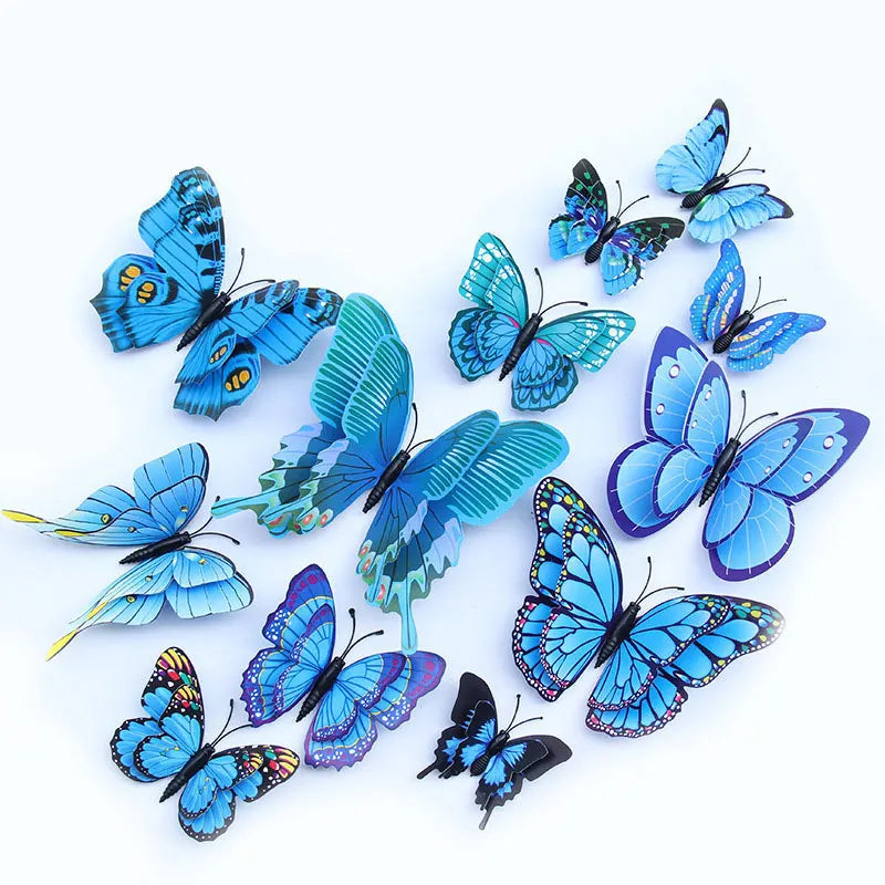 3D Layer Butterfly Wall Stickers For Living Room Decor