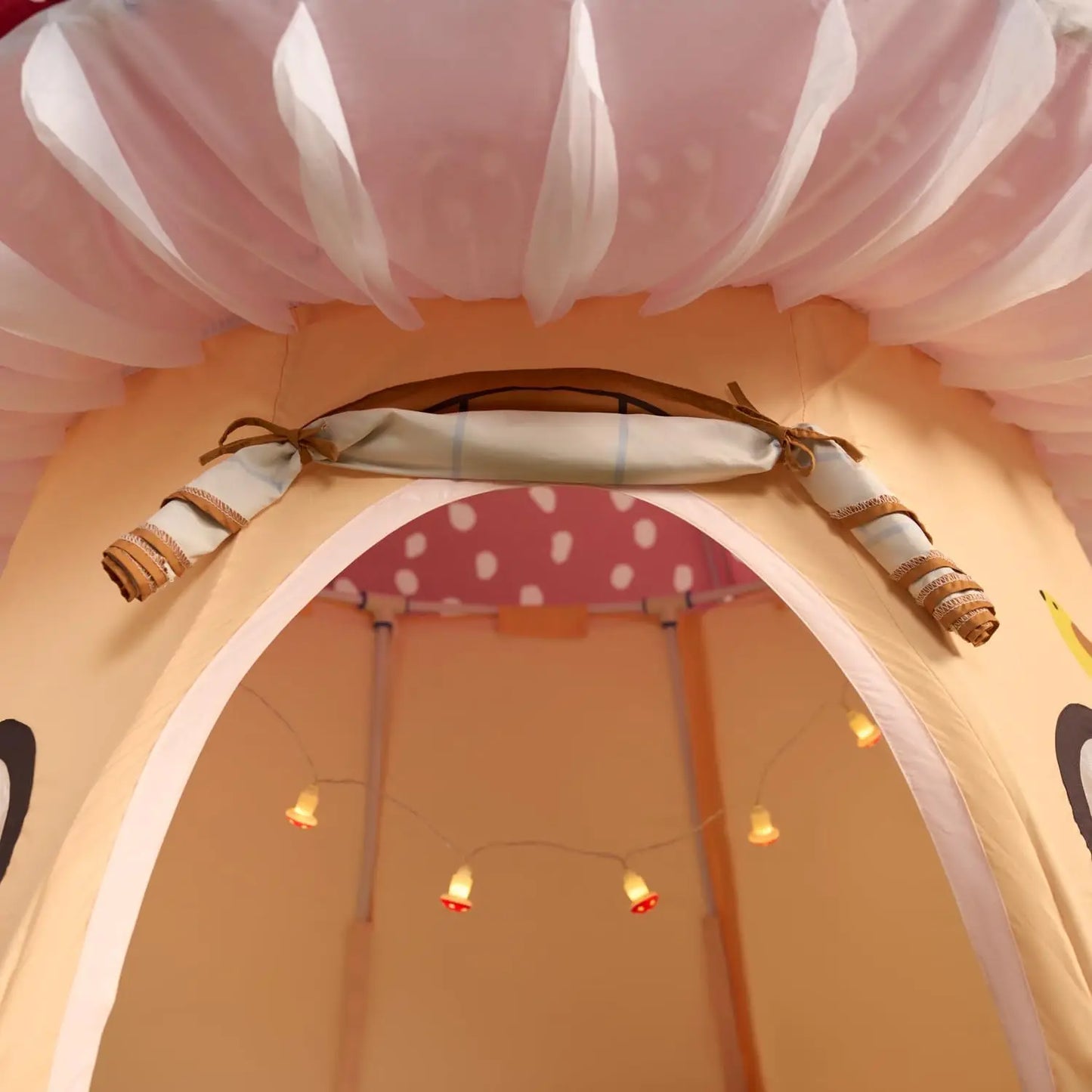 Enchanted Mushroom Play Tent For Kids 3 Plus Indoor Adventure House With Lights