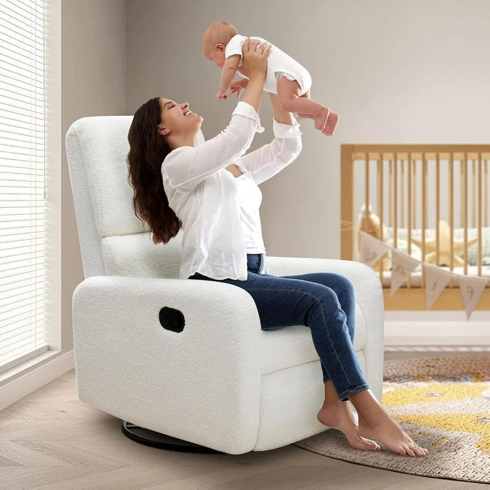 Swivel Glider Rocking Recliner Chair 4 In 1 For Adults