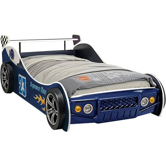 Dafify Hmfule Twin Race Car Bed Frame With LED Lights
