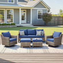 Elegant garden outdoor patio furniture set with durable cushions