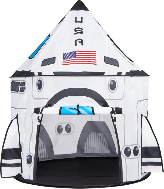 Joyfy Rocket Ship Play Tent For Kids Indoor Outdoor