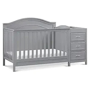 XMSJ Charlie 4-In-1 Convertible Crib With Changing Table