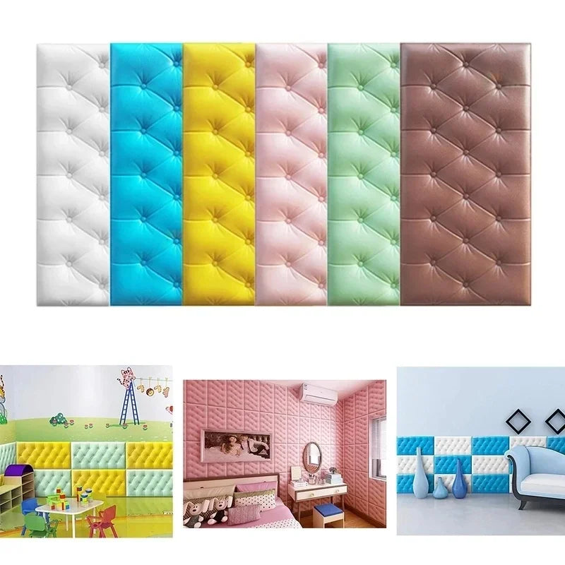 Self-Adhesive 3D Brick Wallpaper Panels Waterproof For Home Decoration