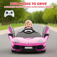 HiMISS Kids Ride On Car With Remote Control 12V Battery