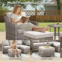 Contemporary outdoor patio furniture for family gatherings