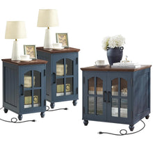 Farmhouse End Table Set of 3 , 18'' Narrow Side Table and 24
