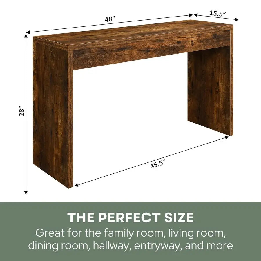 Entryway Console Table Desk For Hallway Storage And Organization