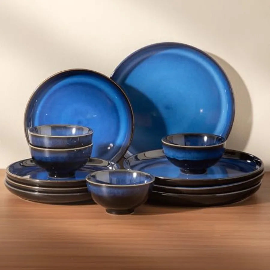 Dinnerware sets plates and bowls sets modern platesCeramic Dinnerware Sets 12 Pieces Porcelain Lightweight Plates Scratch Resis
