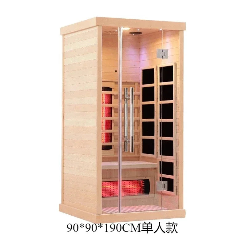 Solid Wood Home Sauna and Steam Room