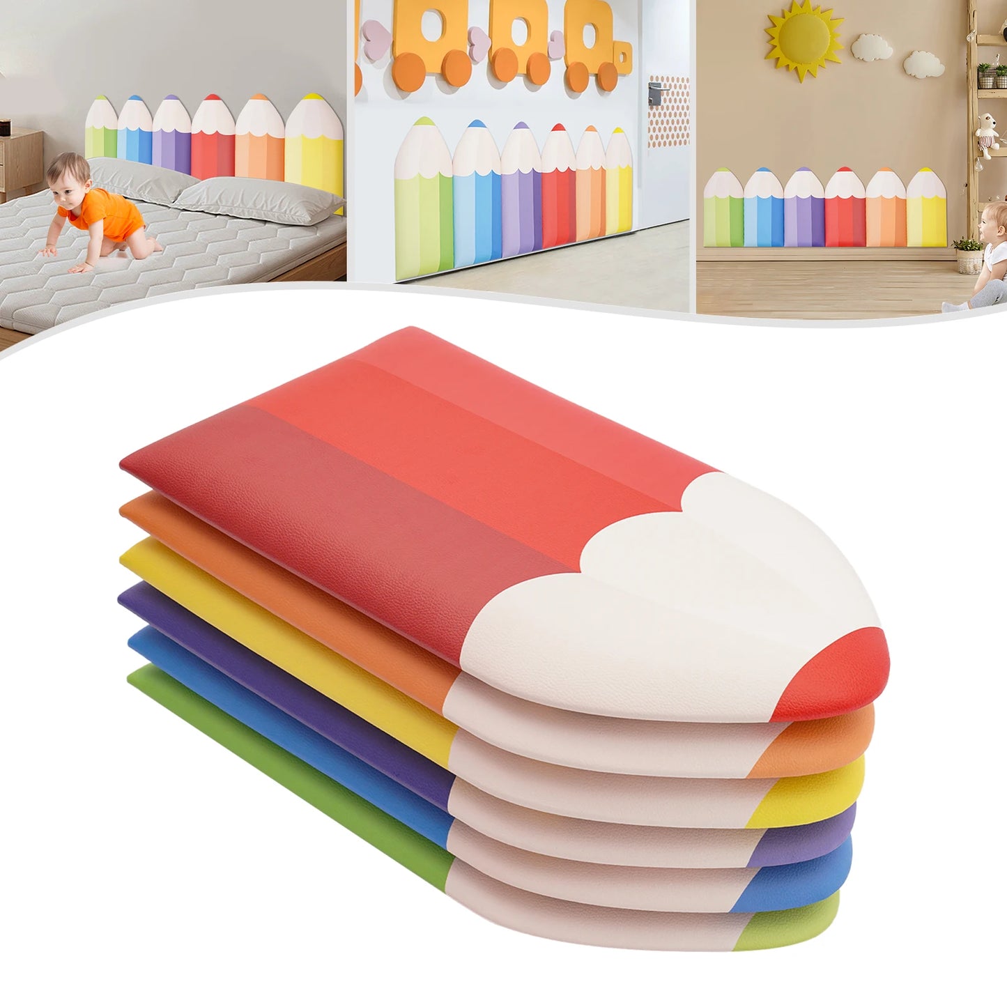 Pencil Wall Stickers Anti-Collision Padding For Kids Self-Adhesive