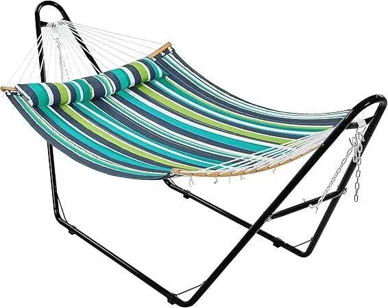 Hammock With Stand Set For Outdoor Use 2-3 People Patio