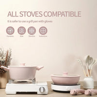 Iosn Nonstick Detachable Handle Cookware Set Induction Cooking