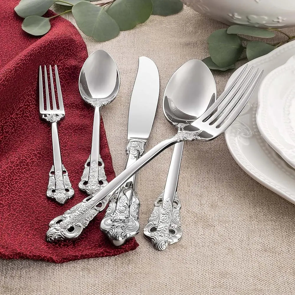 Bonjean 20 Piece Stainless Steel Flatware Set 4 Dishwasher Safe