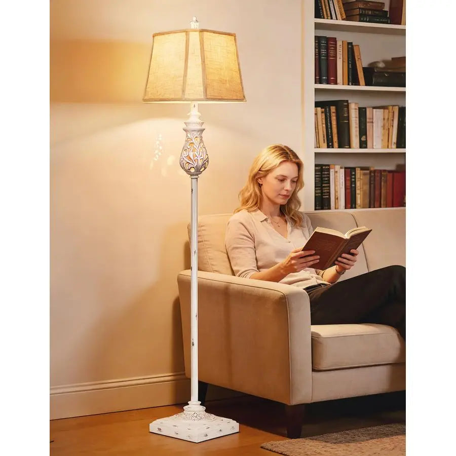 Vintage Floor Lamp With Night Light For Living Room