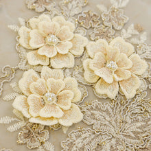 Luxurious 3D Embroidered Translucent Gauze Curtain For Bedroom