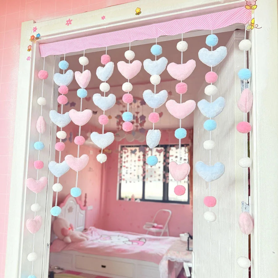 Bow Curtain Partition Door Window Decor For Dorm Rooms