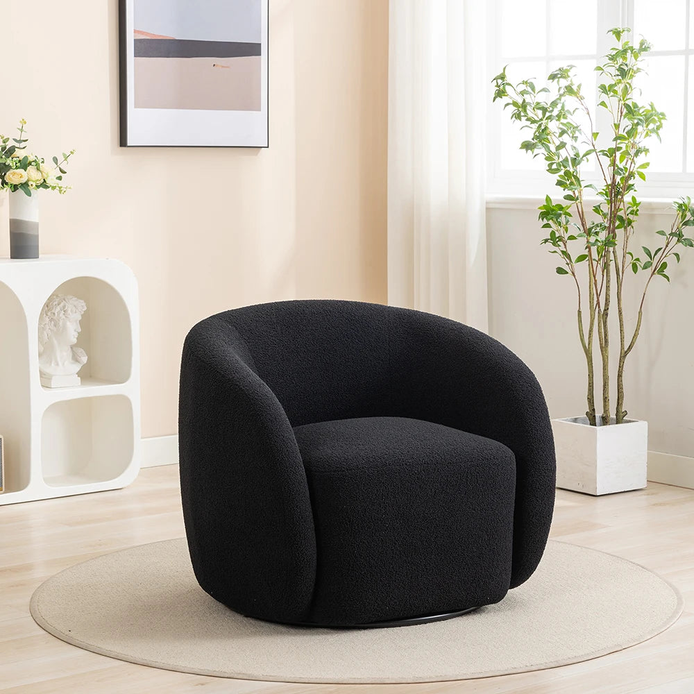 Modern Velvet 360 Degree Swivel Accent Armchair Set Of 2