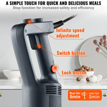 Succebuy Commercial Immersion Blender 500W Heavy Duty Variable Speed