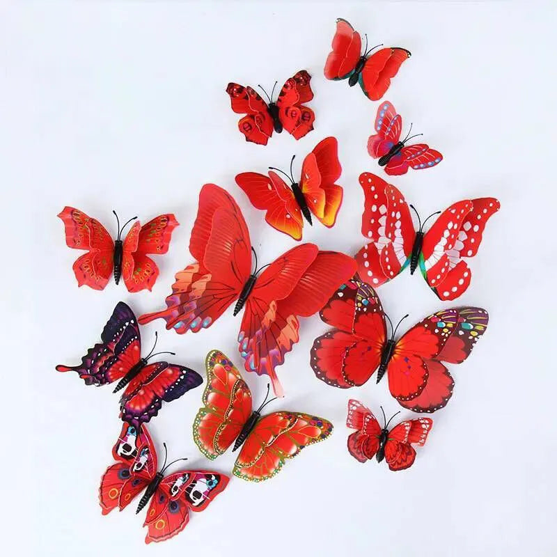 3D Layer Butterfly Wall Stickers For Living Room Decor