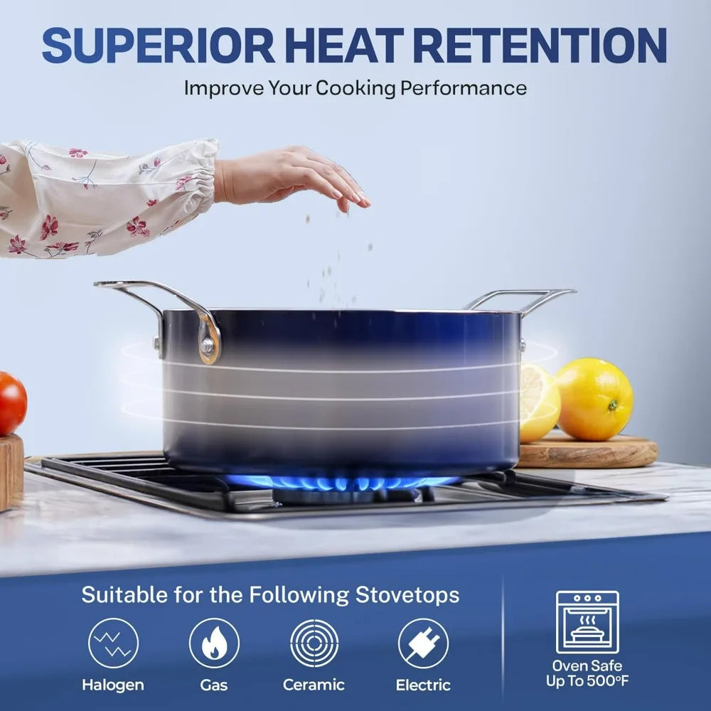 Granitestone Nonstick Cookware Set With Pots And Pans Collection