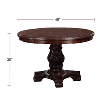 Classic 5 Piece Dining Set With Round Table And Chairs