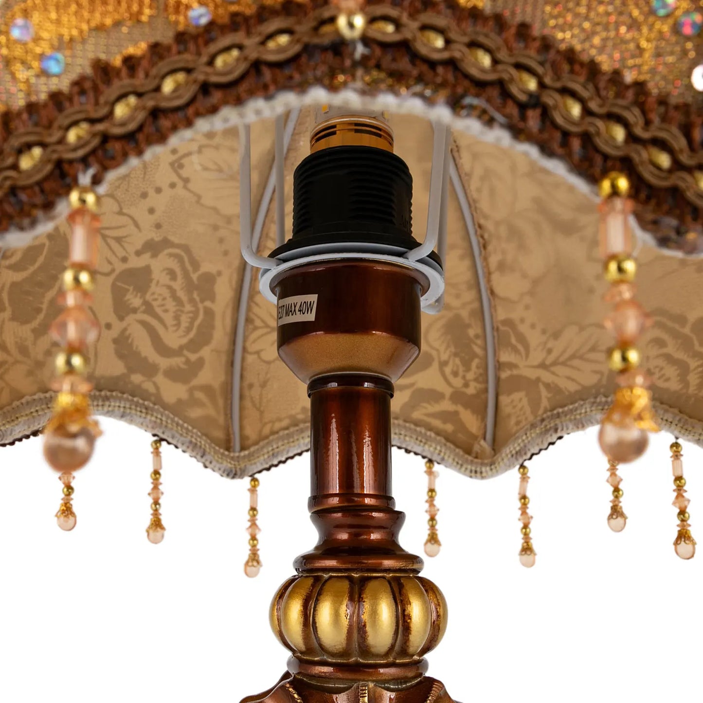 Bymaocar European Table Lamp With Push Button Switch