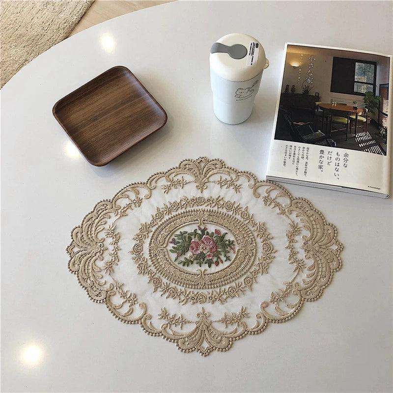 Vintage Lace Placemat Table for wedding